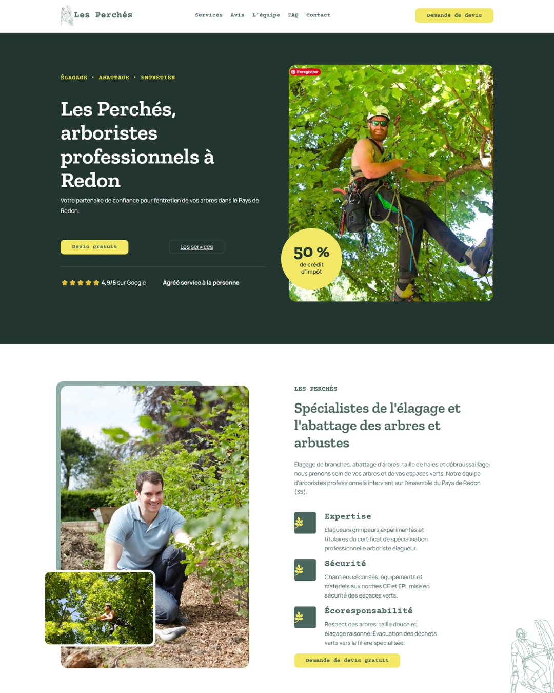 zeste-les-perches les perchés redon